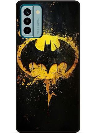 Чехол силиконовый бампер для nokia g11 с рисунком бэтмен dc batman
