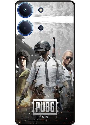 Силиконовый чехол бампер для xiaomi redmi 15c с рисунком puвg 7