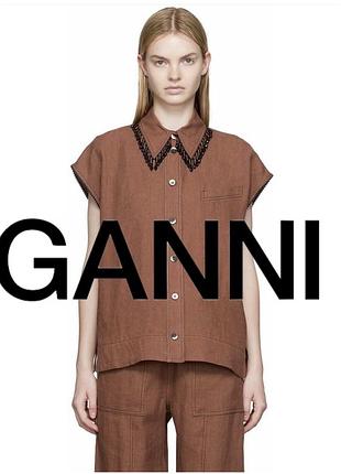 Топ із коноплі ( як льон) ganni