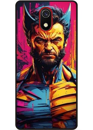 Силіконовий бампер чохол для samsung j6 plus з малюнком росомаха marvel логан