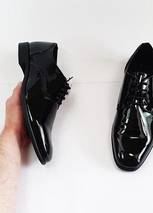 Чоловічі туфлі pier one 43 28 см 9 uk чорні