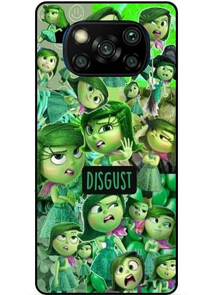 Чехол силиконовый бампер для xiaomi poco x3 с рисунком головоломка disgust
