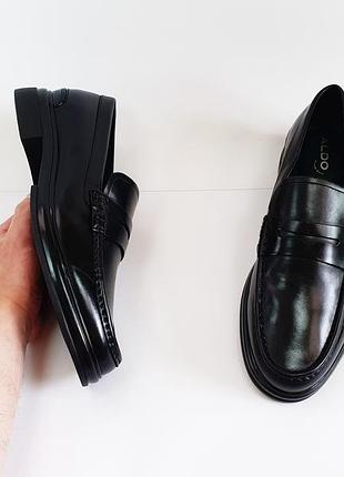 Чоловічі туфлі лофери aldo 44 28.5-29 см 10 uk чорні