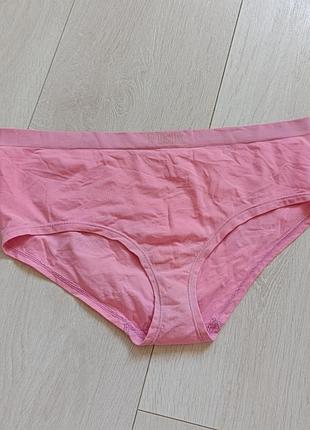 Розовые трусики базовые трусы спортивные pink yoga victoria's secret m м 10 38 46
