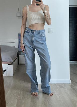 Блакитні сині джинси zara