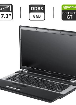 Ноутбук б-клас samsung np-rc730 / 17.3" (1600x900) tn / intel core i7-2630qm (4 (8) ядро по 2.0 - 2.9 ghz) / 8 gb ddr3 / 500 gb