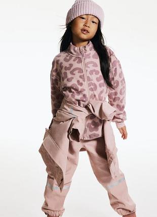 Тепла флісова кофта на блискавці h&m 2