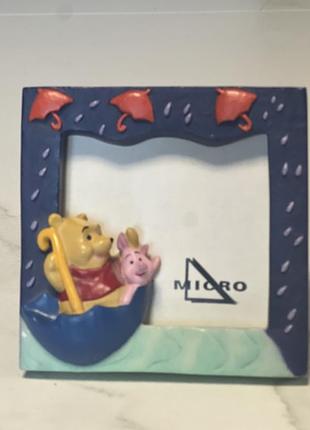 Фоторамка disney вінні-пух і п'ятачок 3d смола 9x13 см
