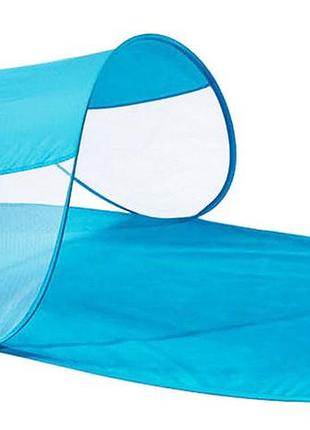 Пляжна підстилка з навісом (автоматична) blue (14953)