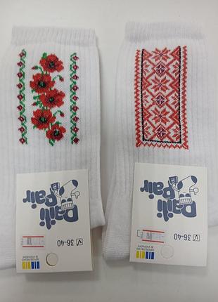 Шкарпетки носки принт вишиванка 36-40