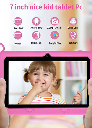 Планшет детский bdf k2 pink 2
