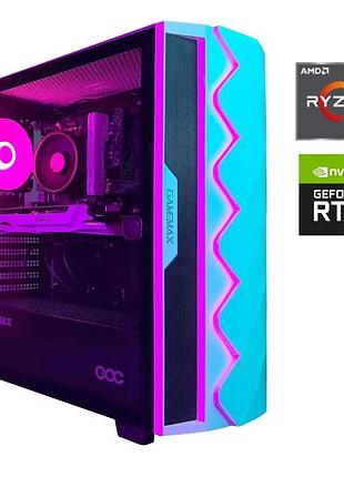 Игровой пк gaming pc tower / amd ryzen 7 7700 (8 (16) ядер по 3.8 - 5.3 ghz) / 16 gb ddr5 / 1000 gb ssd / nvidia geforce rtx 5070,