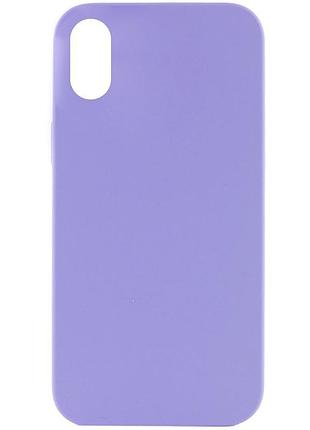 Чехол silk full protective (aa) no logo для apple iphone x / xs (5.8") сиреневый / dasheen