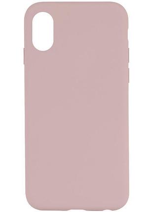 Чехол silk full protective (aa) no logo для apple iphone x / xs (5.8") розовый / chalk pink