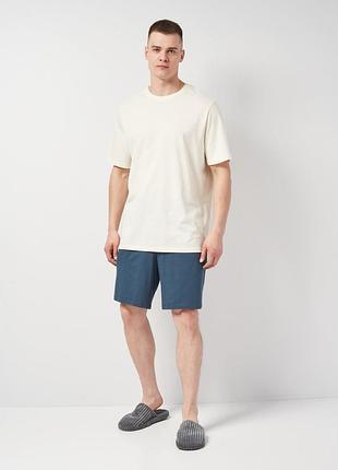 Пижамный комплект мужской больших размеров футболка и шорты, 4xl