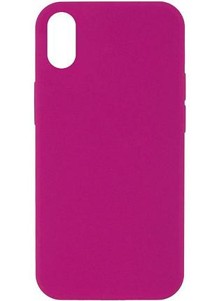Чехол silk full protective (aa) no logo для apple iphone xs max (6.5") малиновый / dragon fruit