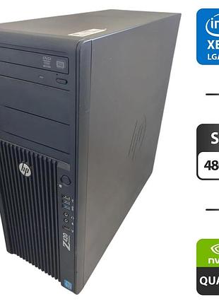 Рабочая станция hp z420 workstation tower / intel xeon e5-2658 v2 (10 (20) ядер по 2.4 - 3.0 ghz) / 32 gb ddr3 / 480 gb ssd /