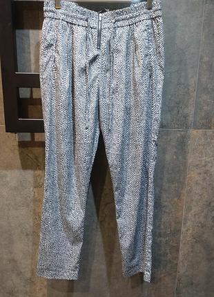 Жіночі легкі літні брюки штани з геометричним принтом maison scotch розмір м на зав'язках