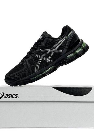 Мужские кроссовки asics gel-kayano 20 black green