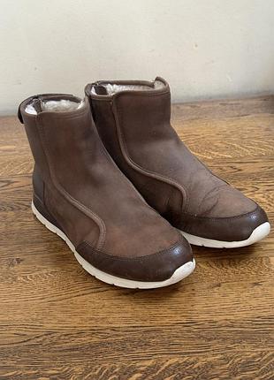 Жіночі чоботи кросівки ugg з натуральної овечої шкіри
