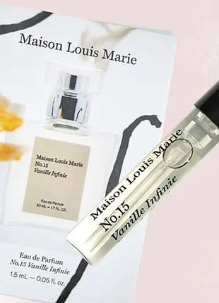Maison louis marie no.15 vanille infinie парфумована вода, 1,5 мл