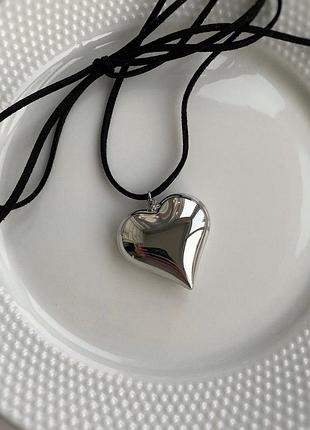 Кулон сердце (круглое), подвеска 6