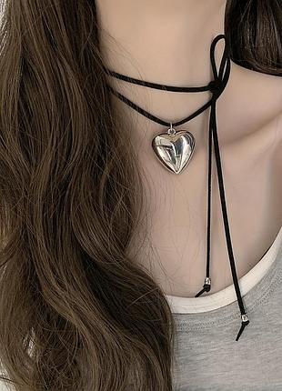 Кулон сердце (круглое), подвеска 5