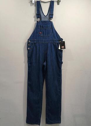 Новый байкерский женский джинсовый комбинезон комбез dickies relaxed fit denim bib overalls