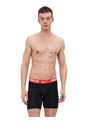 Мужские боксеры-шорты nike trunk с красным эластичным поясом