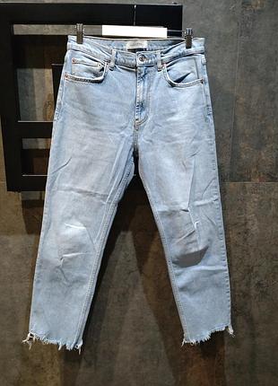 Жіночі прямі джинси світлі zara woman eur 38 m