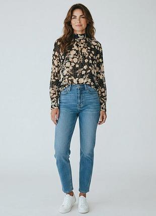 Блузка женская h&amp;m комбинированная 34