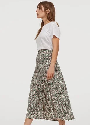 Юбка-миди h&m + майка италия (размер 48 / l)