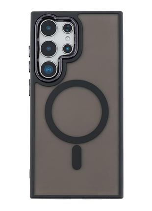Чехол tpu space magnetic color with magsafe для samsung galaxy s24 ultra 5g black