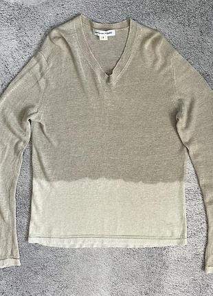 Comme des garcons shirt льняний пуловер светр japan v-neck m