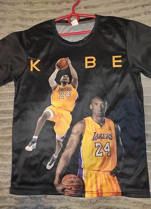 Спорт чоловіча  баскетбол футболка la lakers з двостороннім принтом кобі брайанта №24,s