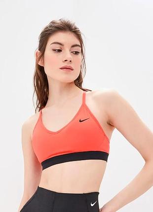 Спортивний топ бра жіночий тренувальний nike indy bra