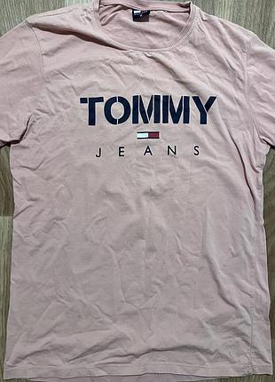Рожева футболка tommy hilfiger jeans оригінал