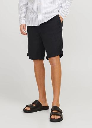 Чоловічі чорні шорти jack & jones