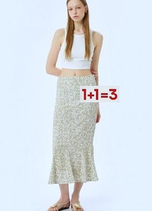 1+1=3 🎁 миліша спідниця годе у квітковий принт від casual comfort