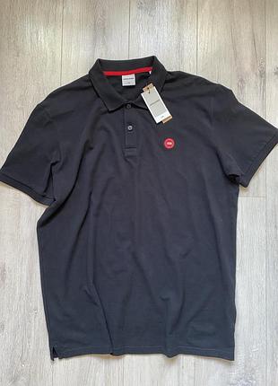 Нова чоловіча поло, футболка, xl, xxl? чорна, бавовна, jack&jones