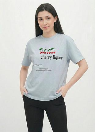 Жіноча світло-синя футболка equilibri