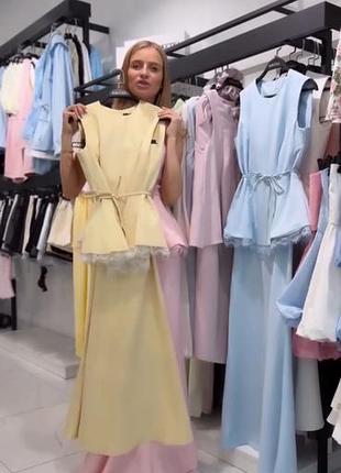 Святковий костюм з мереживом