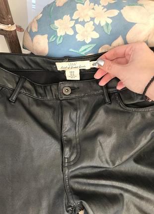 Кожаные брюки h&m 4