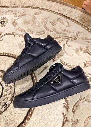 Шкіряні кросівки prada оригінал