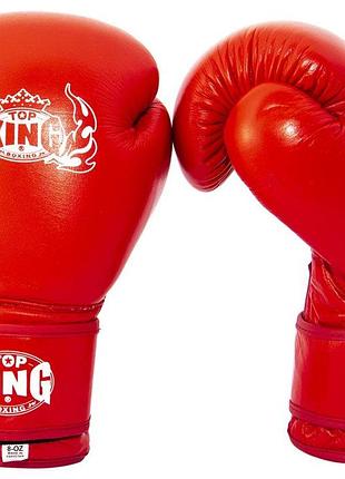 Шкіряні рукавички для боксу maraton top king # 8 oz