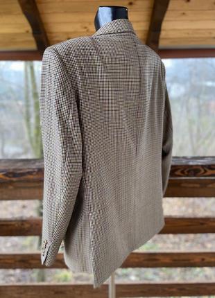 Фирменный стильный качественный натуральный пиджак в мужском стиле из шерсти4 фото