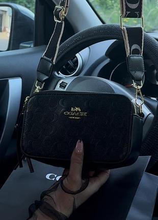 Сумка чорна coach 3
