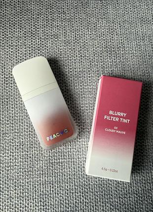Тинт для губ peach c blurry filter tint №03 cloudy mauve✨