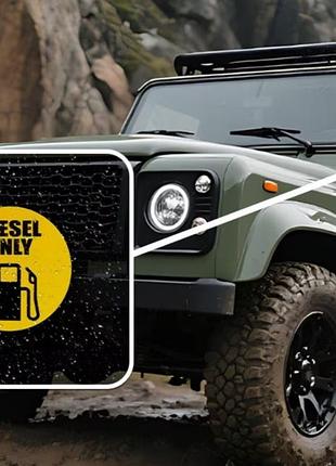 Наклейка на авто «diesel only” (только дизель) винил, диаметр 5 см. арт. 08800
