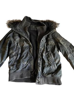 Куртка женская y2k military camo